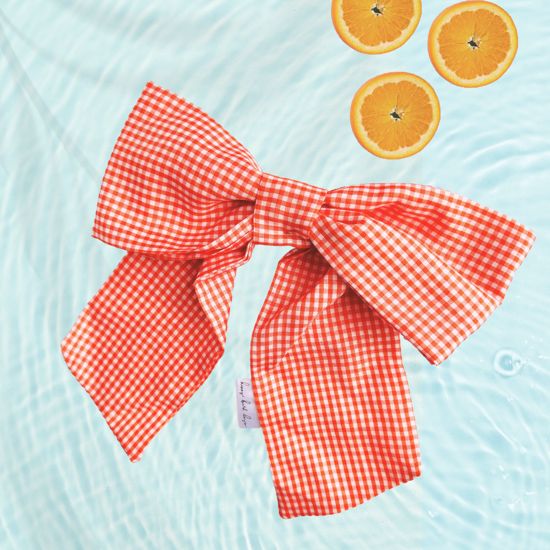 Amelia Gingham Bow